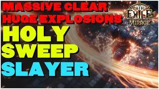 [POE 3.28] MASSIVE AOE AND HUGE EXPLOSIONS Holy Sweep Slayer! -  Build Showcase and Guide