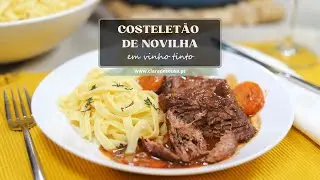 Costeletão de Novilha em Vinho Tinto