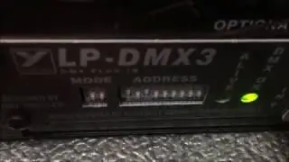 Yorkville LP-LED4 in DMX mode 1 demonstration. LP-DMX3 LP-DMX5