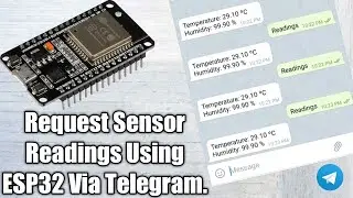 Request Sensor Readings Using ESP32 via Telegram.| JLCPCB