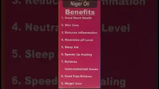 Niger Seed oil 10 Benefits