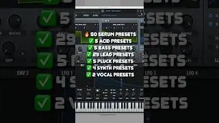Serum presets of the hard techno bunker pack 