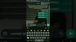 Cara Tulis Huruf Tebal, Miring dan Dicoret di WA #shorts  #tutorial  #whatsapp #hack