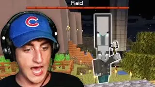 MY FIRST RAID (minecraft 18)