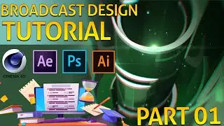 Cinema 4d Broadcast Design Tutorial | How to Make video opener
