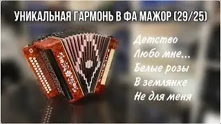 Уникальная гармонь в тональности Фа мажор. 29/25 (все пять полутонов)