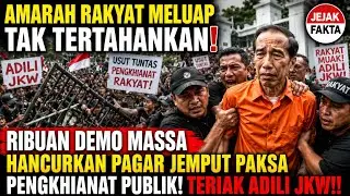 AMARAH RAKYAT MELUAP! Ribuan Massa Demo, Pagar Jemput Paksa Hancur | Teruak Adili JKW!