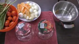 Marinated tomatoes with onions!