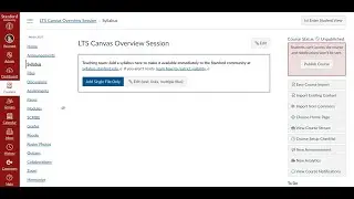 Canvas Syllabus Tool