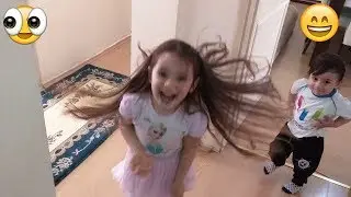 Saklambaç oyunu oynadık. Eğlenceli çocuk videoları