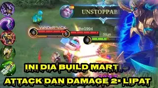 BUILD LATE GAME MARTIS TERBARU‼️|DARAH TEBAL DAMAGENYA SAKIT#martisgameplay