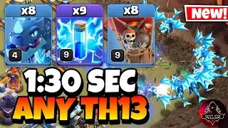 TH13 Electro Dragon Attack With 9 Zap Spell | Best TH13 Attack Strategy in Clash of Clans