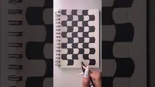 How to draw a glitch effects drawing 
