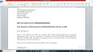 dollar conversion letter I conversion letter I letter I bank letter  #conversion letter