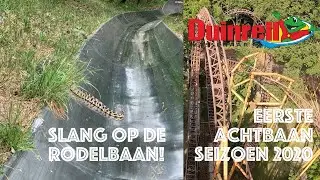 Duinrell is open! Slang op de rodelbaan!?! En eerste ritje achtbaan van seizoen 2020!