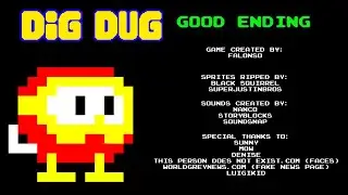 ПРОШЁЛ DIG DUG.EXE НА ХОРОШУЮ КОНЦОВКУ