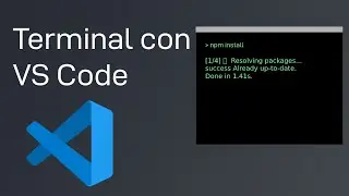 Como usar el terminal con Visual Studio Code