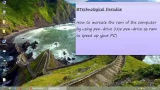 Ramboost (Use Pen Drive as a Ram in your PC and Speed it up )