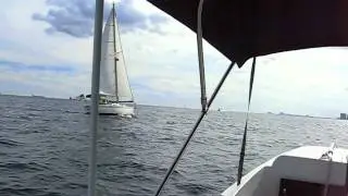 Sailing, Sailing, Sailing the open seas off South Florida's Coast
