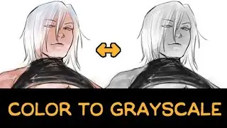 [Medibang Paint Pro desktop version how to] Convert layer to grayscale