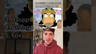 LONGEST LONG NOSE CHARACTERS IN ONE PIECE🤥