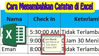 Cara Menggunakan / Menambahkan Catatan di Excel