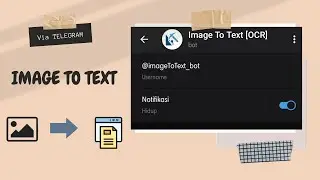Convert Image To Text via Telegram || Lilac Awteutic