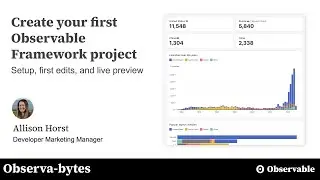 Create your first Observable Framework project