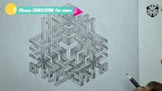 Finally showing you how to draw impossible optical illusion pattern