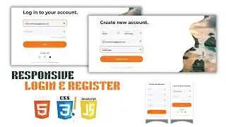 How to Create a Responsive Modern Login Website Using Html CSS JavaScript Beginners to Advanced