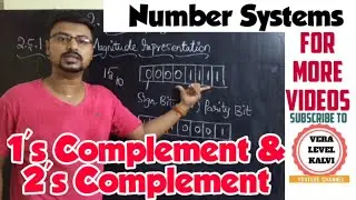 1's Complement | 2's Complement | Number Systems | Chapter 2 | XI CS CA CT