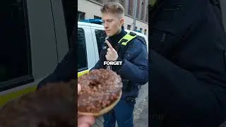 Officer Goes Nuts After Donuts 😂 #shorts