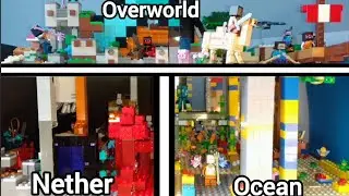 Lego Minecraft Sets Combined...
