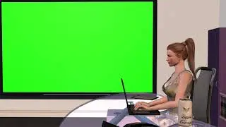 (Hd LED TV with girl) Green screen VFX 1080p