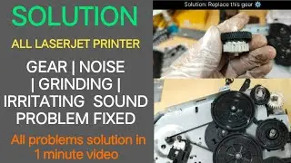 Printer Gear Sound Problem Fixed|Printer Grinding Noise? 