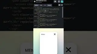 SVG Hamburger menu using html and css
