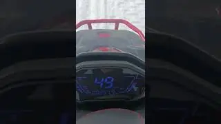 Замер скорости на снегоходе Ikudzo hunter 650