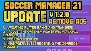 SOCCER MANAGER 21 UPDATE V1.2.0 M0D REMOVE ADS