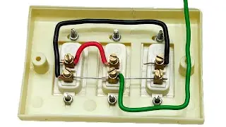 3 Switch, 3 Bulb, Wring And Connection, Holder Wiring, Electric Wring #electrical #switchwiring