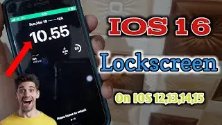 how to set IOS 16 lockscreen in iphone 7,6,6s,5,5s.//