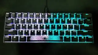 Corsair K65 RGB MINI Mechanical Keyboard Lighting Effects and Sound