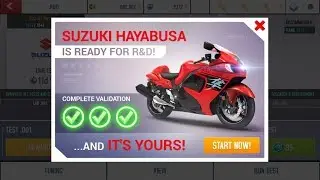 ASPHALT 8 R&D TEST 10 LAB 1 SUZUKI HAYABUSA MUST WATCH