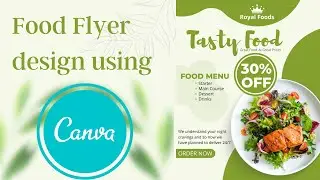 How to design a flyer using Canva | Canva Graphics Design | Mobile Photography Stacked