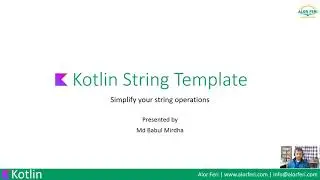 Kotlin String Template বাংলা টিউটোরিয়াল | String Manipulation সহজে শিখুন