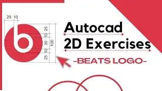How to make Beats Logo in Autocad