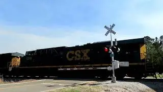 CSX Freight Train Traveling Waycross To Nahunta Georgia Line