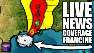 🔴LIVE - Hurricane Francine News Coverage With Cameras...