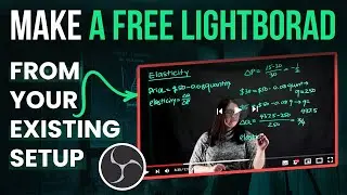 Light board setup for Online teaching  | Interactive Smart Light board using OBS