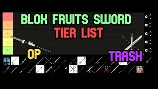 BLOX FRUITS SWORD TIER LIST | TRASH OR OP?