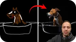 Karikaturen Zeichnen ohne Zeichenkenntnisse - Da wird der Hund in der Pfanne verrückt | Tutorial